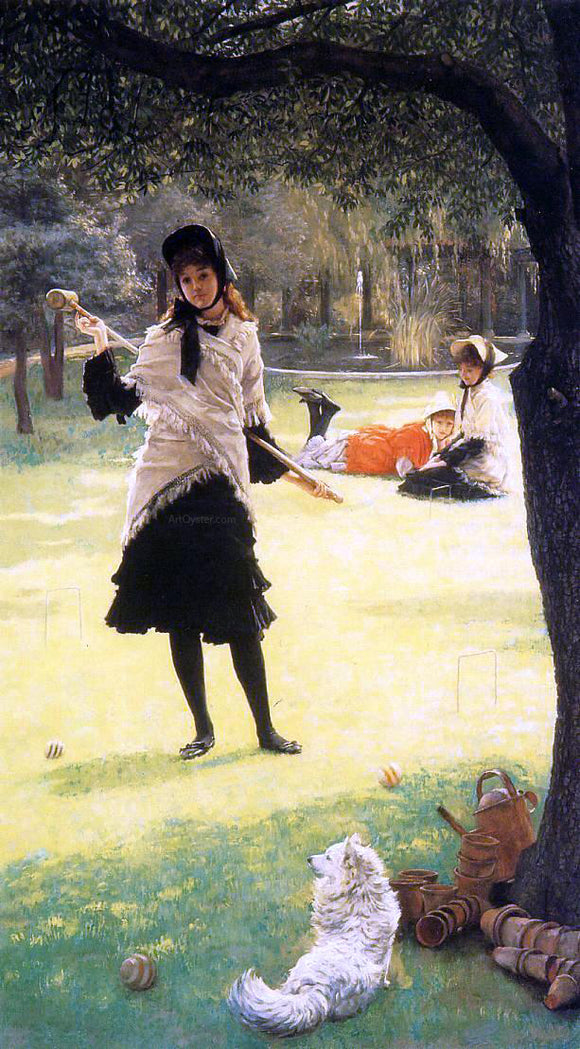  James Tissot Croquet - Art Print