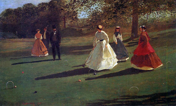  Winslow Homer Croquet Players - Art Print