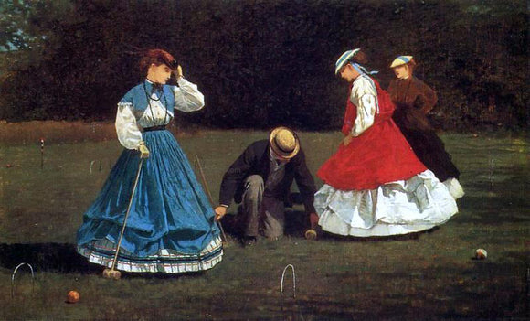  Winslow Homer Croquet Scene - Art Print