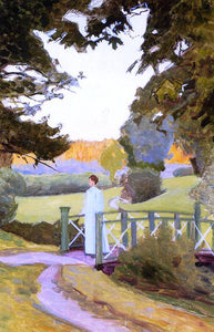  Richard Bergh Crossing the Green Bridge - Art Print