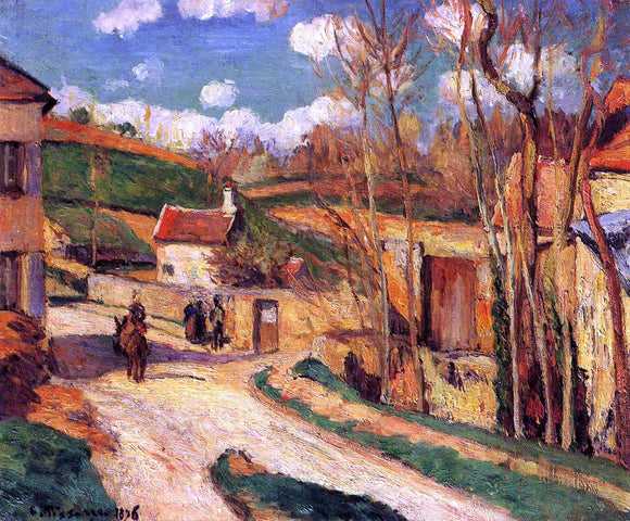  Camille Pissarro Crossroads at l'Hermitage, Pontoise - Art Print