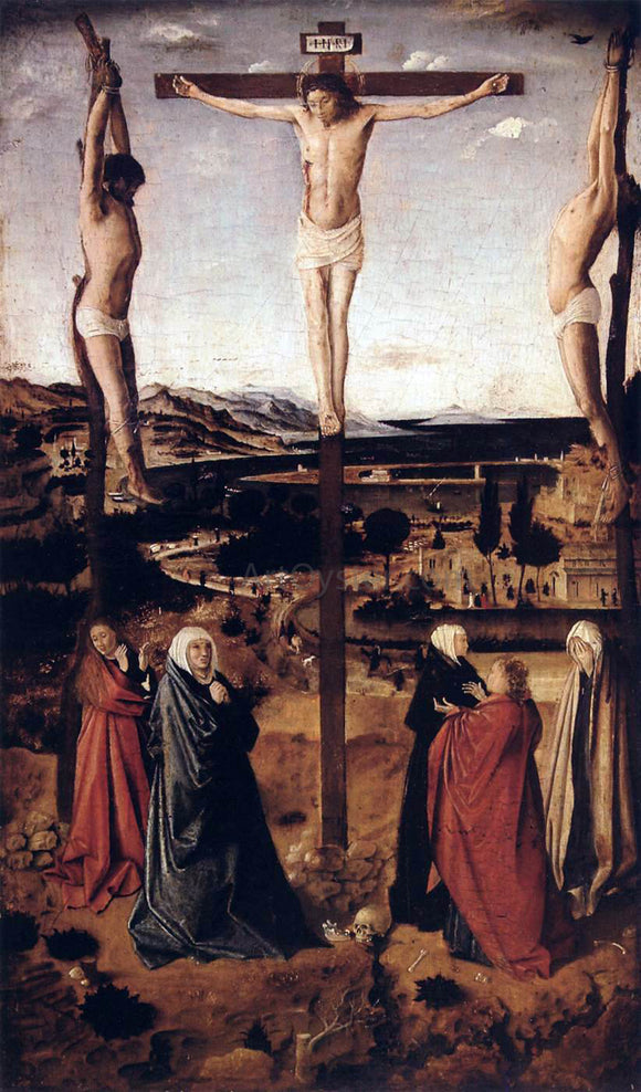  Antonello Da Messina Crucifixion - Art Print