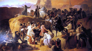  Francesco Hayez Crusaders Thirsting near Jerusalem - Art Print