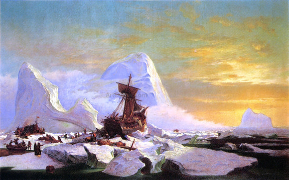  William Bradford Crushed in the Ice - Art Print