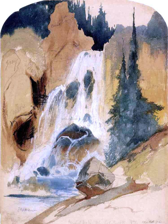  Thomas Moran Crystal Falls - Art Print