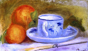  Pierre Auguste Renoir Cup and Oranges - Art Print