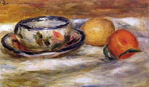  Pierre Auguste Renoir Cup, Lemon and Tomato - Art Print