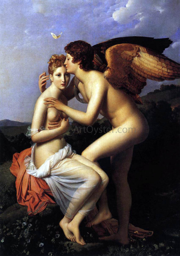  Baron Francois Gerard Cupid and Psyche - Art Print