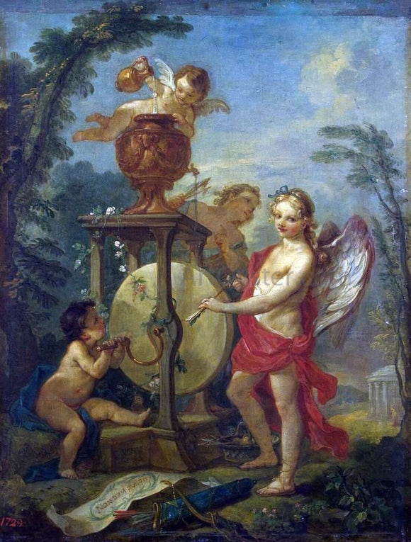  Charles Joseph Natoire Cupid Sharpening an Arrow - Art Print