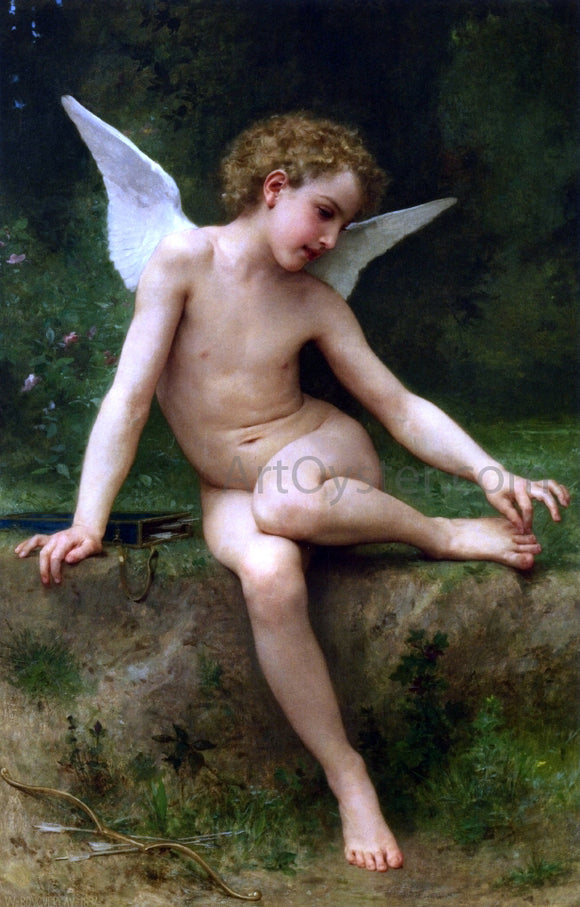  William Adolphe Bouguereau Cupid with Thorn - Art Print