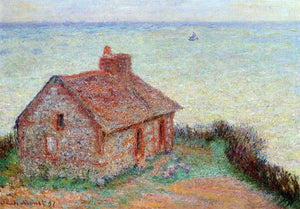  Claude Oscar Monet Customs House, Rose Effect - Art Print