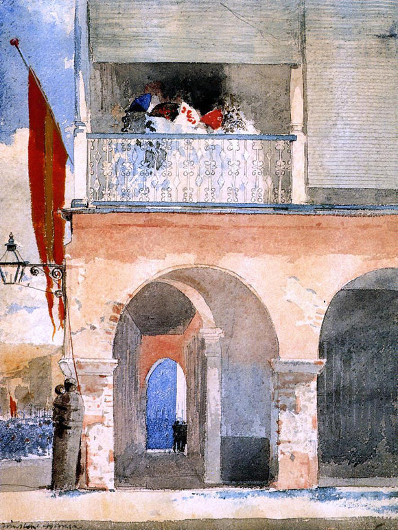  Winslow Homer Customs House, Santiago de Cuba - Art Print