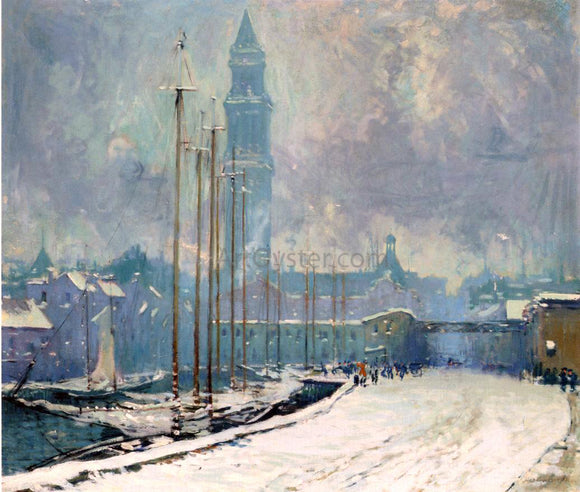  Arthur Clifton Goodwin Customs House Tower, T-Wharf - Art Print