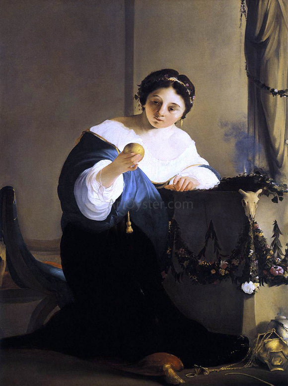  Paulus Bor Cydippe with Acontius's Apple - Art Print