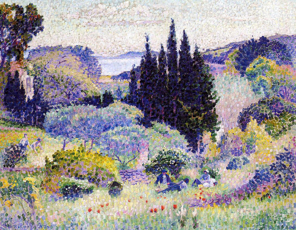  Henri Edmond Cross Cypress, April - Art Print