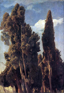  Johann Wilhelm Schirmer Cypresses - Art Print