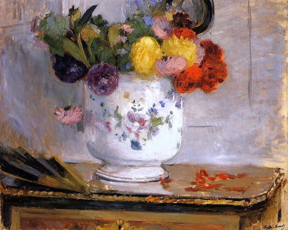  Berthe Morisot Dahlias - Art Print