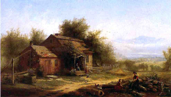  Jerome B. Thompson Daily Chores on the Farm - Art Print
