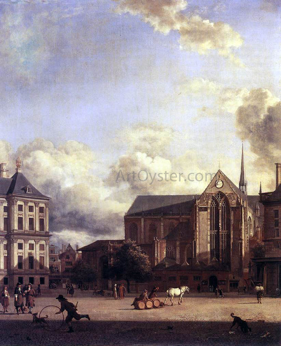  Jan Van der Heyden Dam Square, Amsterdam - Art Print