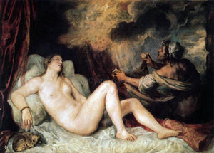  Titian Danae with a Nurse - Art Print