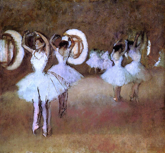  Edgar Degas Dance Rehearsal in theStudio of the Opera - Art Print