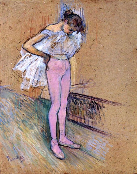  Henri De Toulouse-Lautrec Dancer Adjusting Her Tights - Art Print