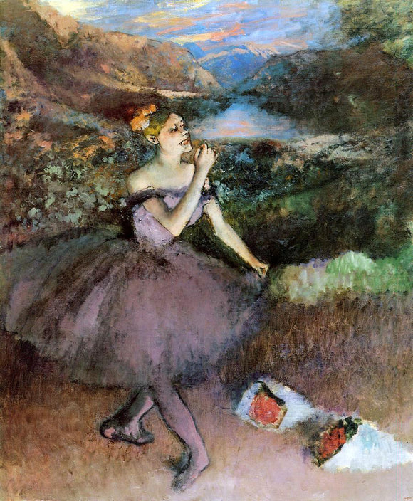  Edgar Degas Dancer with Bouquets - Art Print