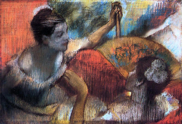  Edgar Degas Dancers in a Box - Art Print