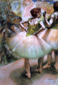  Edgar Degas Dancers, Pink and Green - Art Print
