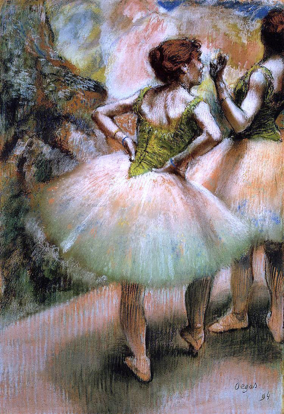  Edgar Degas Dancers, Pink and Green - Art Print