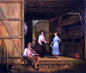  William Sidney Mount Dancing on the Barn Floor - Art Print