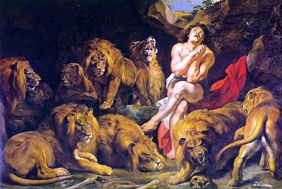  Peter Paul Rubens Daniel in the Lion's Den - Art Print