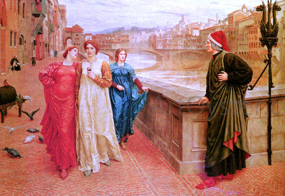  Henry Holiday Dante and Beatrice - Art Print