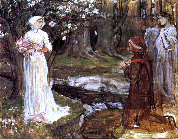  John William Waterhouse Dante and Beatrice - Art Print