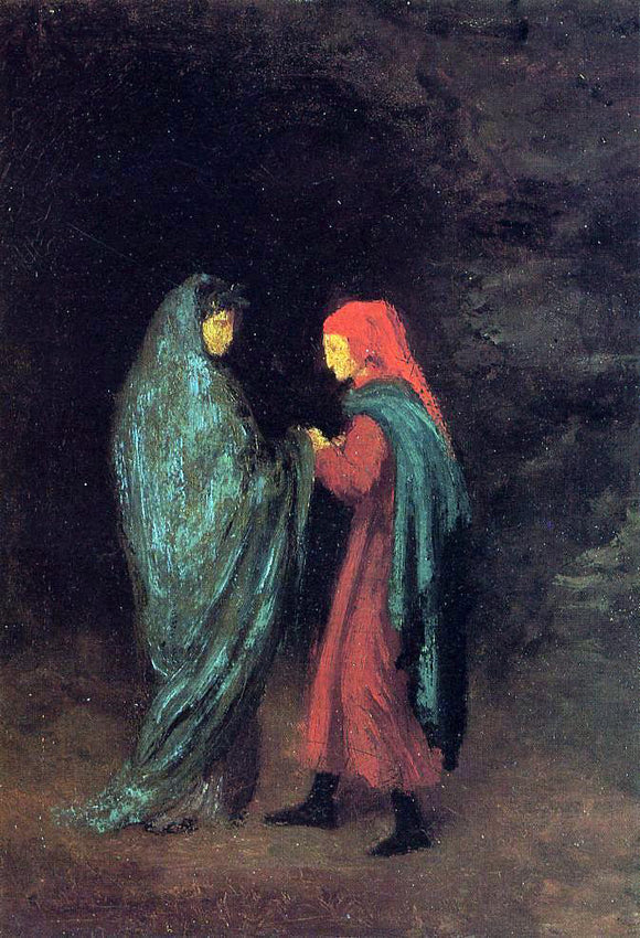  Edgar Degas Dante and Virgil at the Entrance to Hell - Art Print