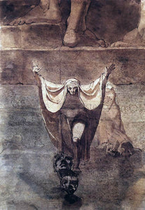  John Henry Fuseli Dante and Virgil on the Ice of Kocythos - Art Print