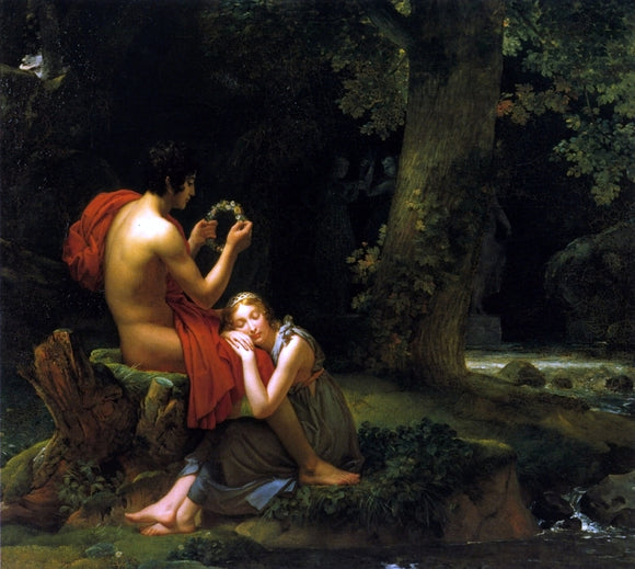  Baron Francois Gerard Daphnis and Chloe - Art Print