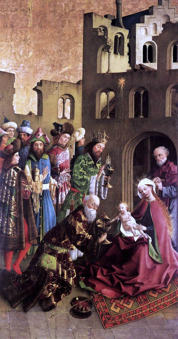  Unknown (2) Masters Darmstadt Altarpiece: The Epiphany - Art Print