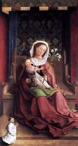  Unknown (2) Masters Darmstadt Altarpiece: Virgin and Child Enthroned - Art Print