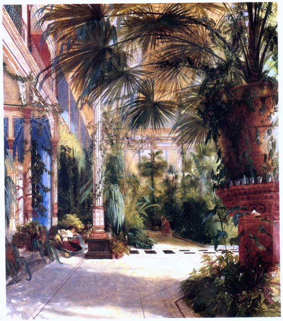  Carl Blechen Das Innere des Palmenhauses (also known as The Interior of the Palm House) - Art Print