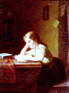 Johann Georg Meyer Von Bremen Das Lesende Madchen - Art Print
