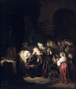  Salomon Koninck David and Batsheba Mourning over Their Dead Son - Art Print