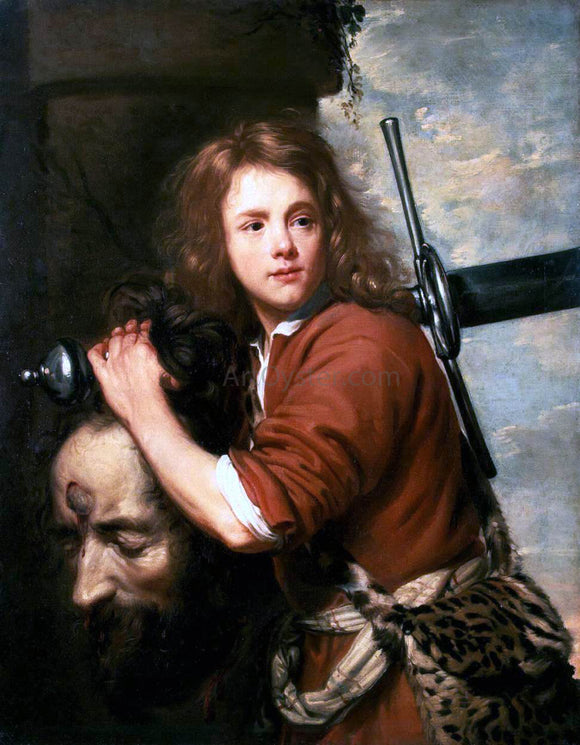  The Elder Jacob Van  Oost David Bearing the Head of Goliath - Art Print