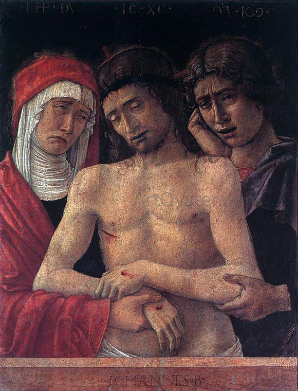  Giovanni Bellini Dead Christ Supported by the Madonna and St John (Pieta) - Art Print