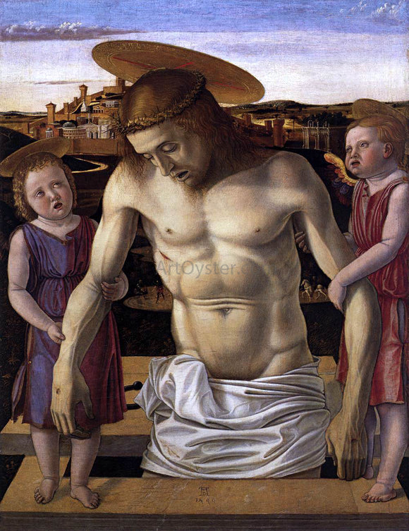  Giovanni Bellini Dead Christ Supported by Two Angels (Pieta) - Art Print