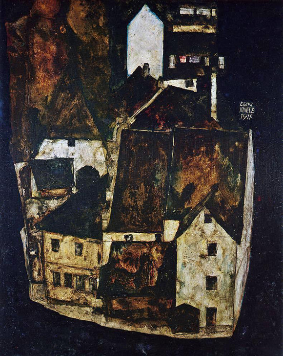  Egon Schiele Dead City III (also known as City on the Blue River III) - Art Print