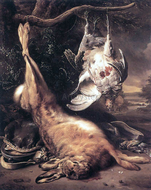  Jan Weenix Dead Hare and Partridges - Art Print