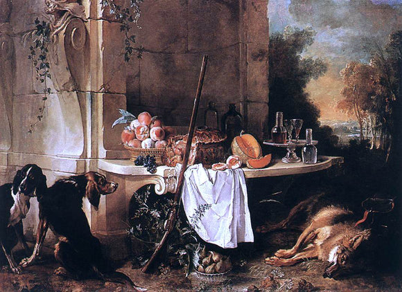  Jean-Baptiste Oudry The Dead Wolf - Art Print