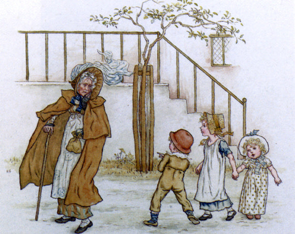  Kate Greenaway Deaf Martha - Art Print