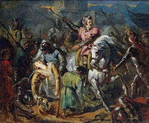  Ary Scheffer Death of Gaston de Foix in the Battle of Ravenna on 11 April 1512 - Art Print